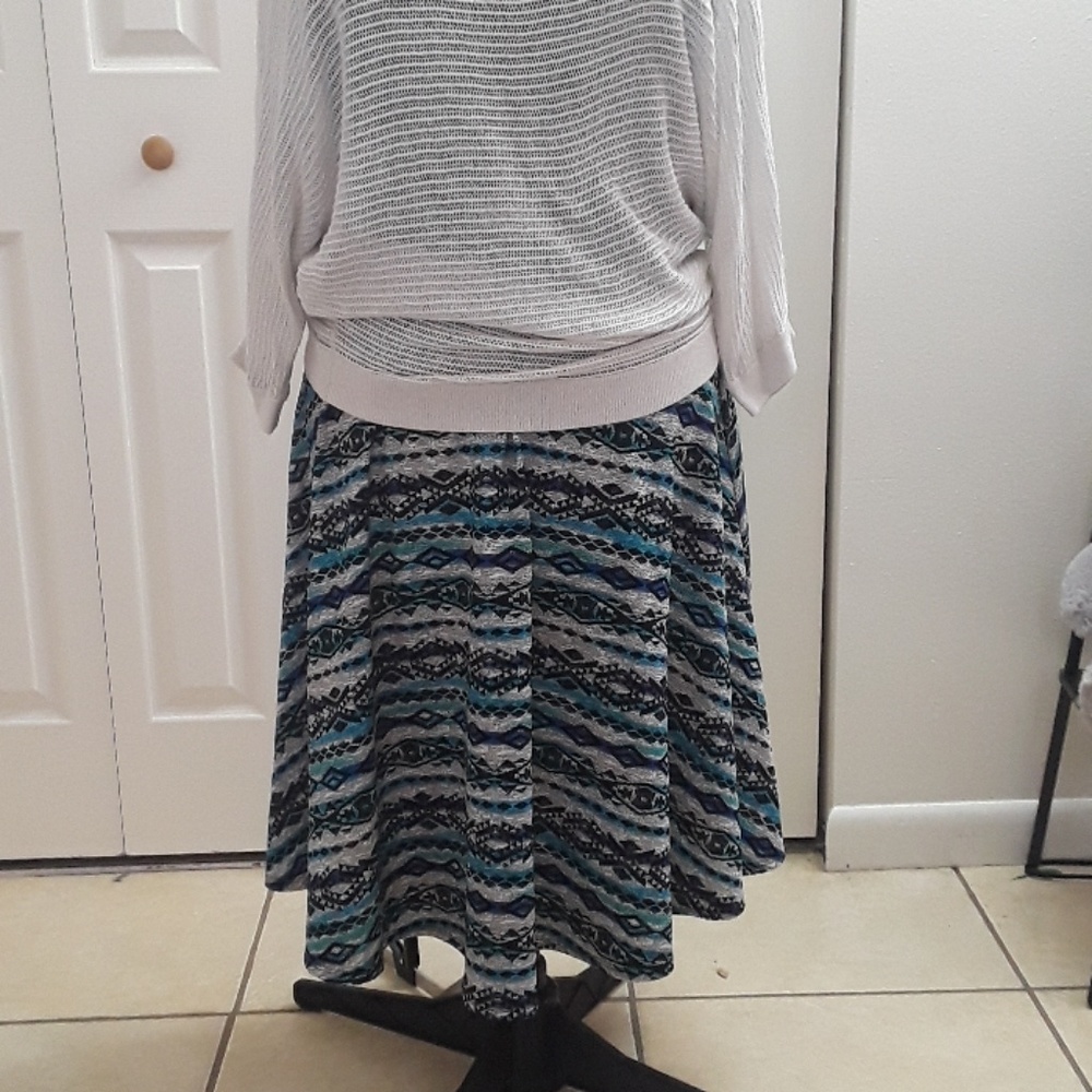 Blue and Grey Bobeau Skirt